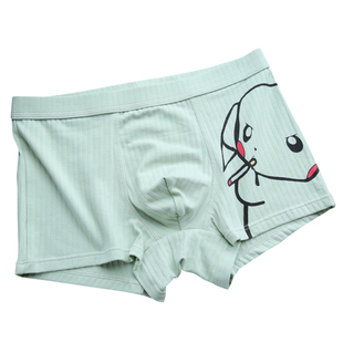 纯棉内裤男平角裤夏季透气卡通动漫男生可爱短裤个性潮流四角裤衩
