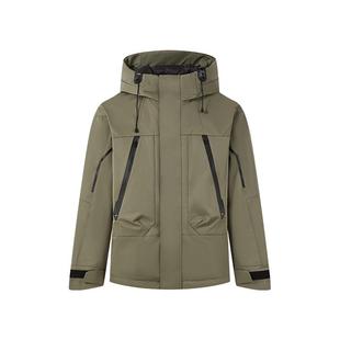 PONY波尼1972男士鸭绒羽绒服长效锁温运动工装风外套254M2OF11