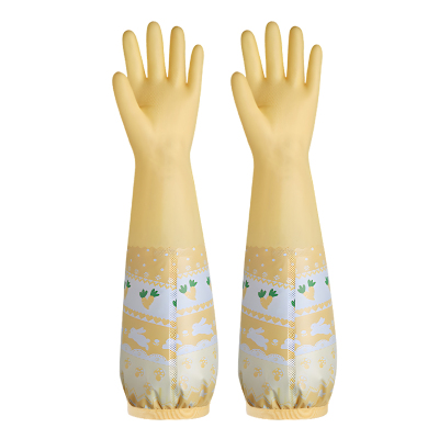 丁晴加绒洗碗手套超长耐用型