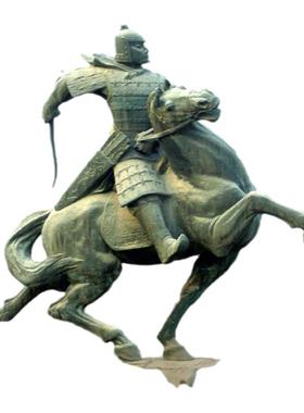 玻璃钢大将军定制园林景观仿铜