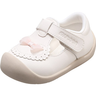 牧童童鞋女宝宝学步鞋2026春季新款蝴蝶结公主小皮鞋软底婴儿鞋子