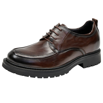 高哥厚底系带内增高正装皮鞋