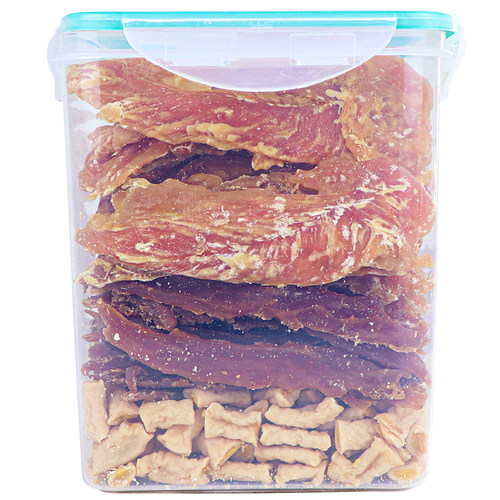 萌萌酷宠物狗狗零食桶烘干肉干磨牙棒骨头鸡鸭胸肉狗洁齿骨大礼包