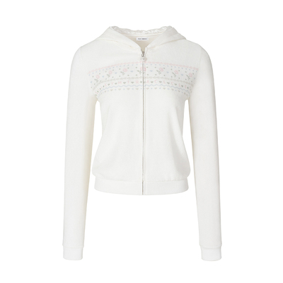 针织长袖帽衫长裤休闲外穿家居服