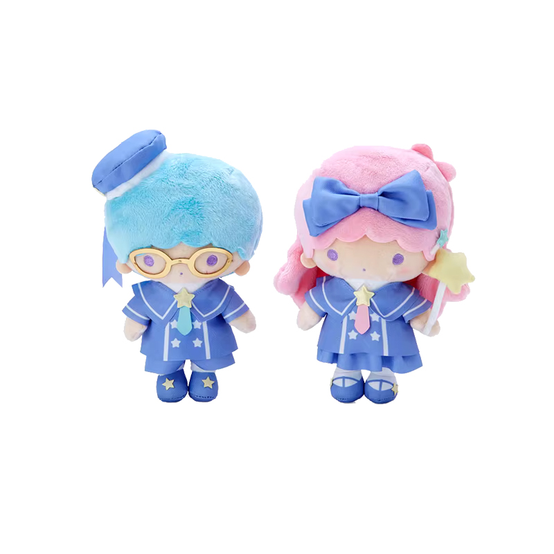 日本Sanrio代购双子星水手服系列毛绒公仔棉花娃娃套盒现货包邮