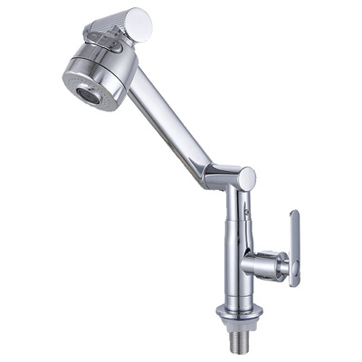 不锈钢阳台面盆洗手盆万向单冷水龙头洗菜盆入墙式万向旋转水龙头