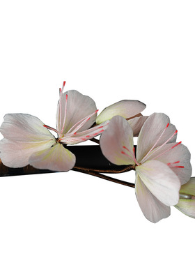 非遗缠丝绒花小桃花发夹中国风