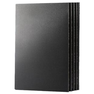 16k简约大学生黑卡纸牛皮本车线本b5大本子横线方格练习本笔记本