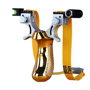 新款弹弓大全成人户外大威力暴力实战竞技加厚扁皮筋组激高精准度