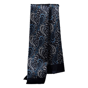 真丝围巾男士高级感围脖小丝巾冬季丝绸高端护颈男式领巾薄款男款