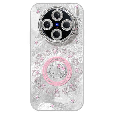 适用vivox200s手机壳ultra女款x90s保护套x80pro硅胶x70全包防摔x60支架50新款x100镂空vivo高级KT猫pro+软外