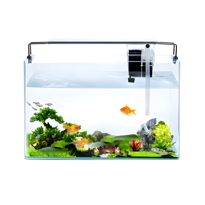 自循环玻璃金鱼玻璃鱼缸长方形