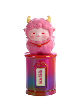 洛阳文创唐三彩小羊印章盲盒摆件