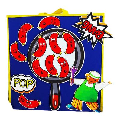 十根烤肠英文绘本毛毡故事表演