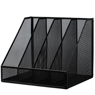 金属文件框文件架办公室铁质多层文件夹档案收纳盒书架立式文件格桌面文具资料收纳置物架子书立办公用品大全