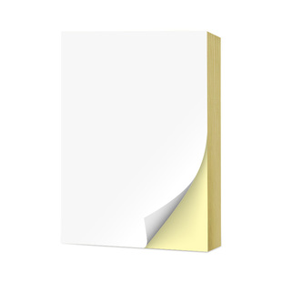 豪艺A4不干胶打印纸背胶打印纸a4纸哑面带背胶打印纸激光喷墨铜版纸内分切割打印贴纸可粘贴牛皮纸标签纸彩色