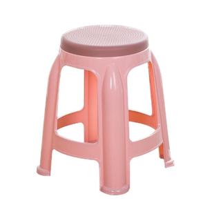 塑料凳子家用结实耐用可叠放高登子经济型胶凳客厅餐桌椅子圆凳子