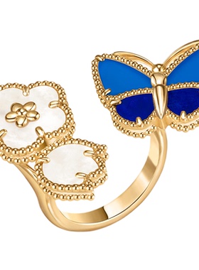 LuckySpring白母贝五花戒指新款