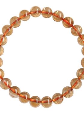 天然黄水晶钱多多手链手串