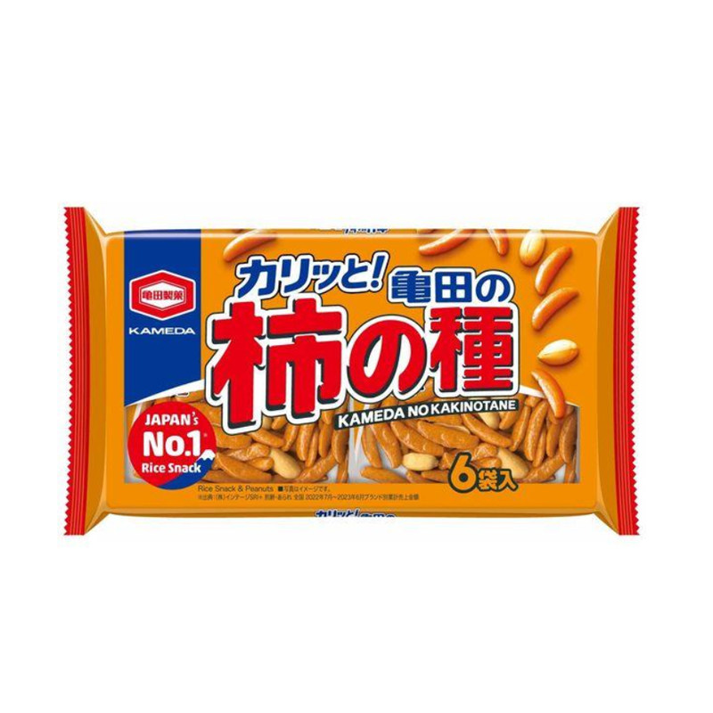 龟田制果柿种花生米果芥末味零食