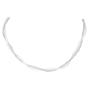 双层缠绕碎银珍珠项链女2026新款爆款轻奢小众锁骨链气质叠戴颈链