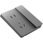 国际电工五孔带开关插座面板86型暗装16a三孔空调家用usb插座面板