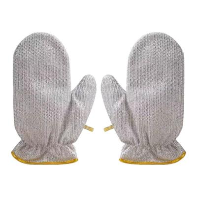 钢丝洗碗手套加长加厚防水