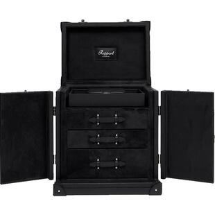 Rapport英国首饰箱Tuxedo皮革豪华珠宝首饰箱多隔层首饰收纳柜