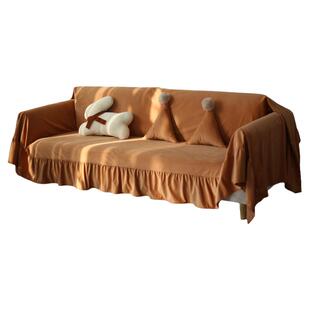 清仓 天鹅绒沙发巾全盖布沙发垫套防尘罩法式现代可定制不沾毛