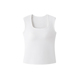 怡倩【德绒保暖背心】带胸垫冬季加绒女款大码胖mm打底保暖上衣