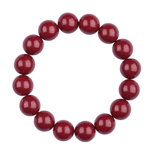 普陀山天然朱砂手串原矿高含量紫金砂手链男女款本命年护身符饰品