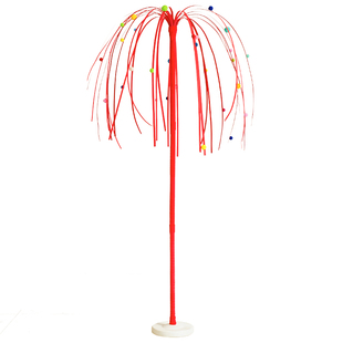 新年装饰烟花路引竹编立体摆件春节氛围感红色喜庆节日装扮背景墙