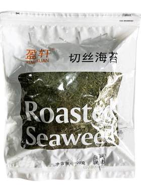 盈轩鲜嫩薄脆韩式原味海苔丝商用