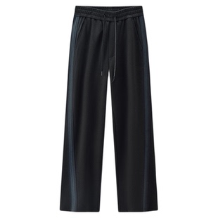 商场同款|森马休闲裤男冬加绒宽松直筒裤2025新款美式情侣长裤子