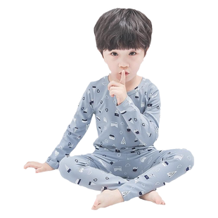 儿童内衣套装纯棉男童秋衣秋裤全棉宝宝棉毛衫春秋睡衣家居服保暖