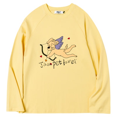 SANCCO丘比特小狗印花T恤