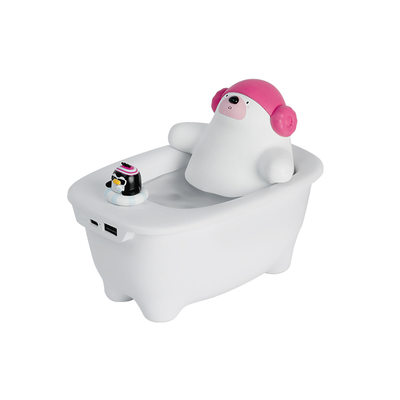 可爱桌面泡澡桶加湿器