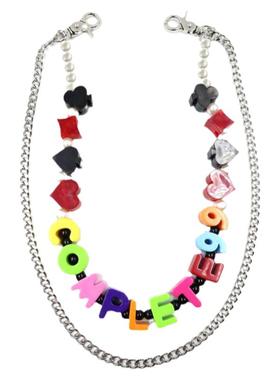 高级感多巴胺珍珠裤链