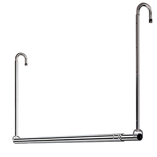 伸缩晾衣架家用阳台悬挂凉衣吊杆免打孔晒被子不锈钢升降晾衣神器