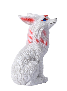 九尾狐花盆造景装饰摆件