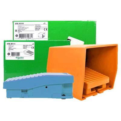 正品施耐德授权XPEM金属脚踏开关