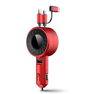 适用保时捷伸缩车载充电器macan卡宴帕拉梅拉一拖二三充电线快充