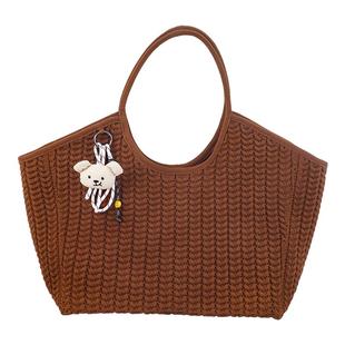 DGENIUS原创包包女式2026新款编织单肩腋下包通勤百搭手提托特包