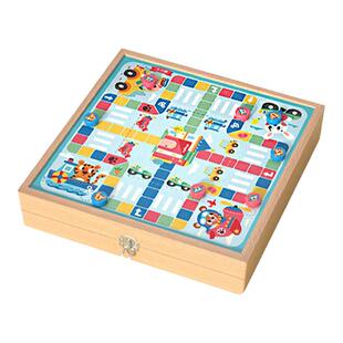 儿童飞行棋五子棋类大全26种多合一益智玩具冒险蛇棋斗兽多功能棋