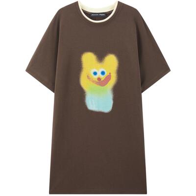 太平鸟新款Jon Burgerman联名可露丽短袖T恤连衣裙品质A3FAF2323