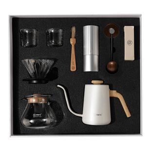 hero专业版手冲咖啡壶套装礼盒家用节日送礼自用咖啡壶磨豆机套装