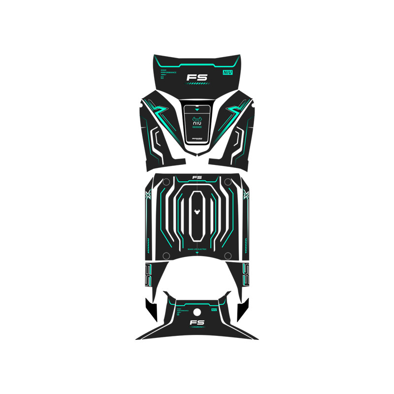 适用26款小牛FS风速版彩绘装甲贴