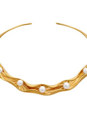 Mixx靡诗秋冬新品荷叶系列露珠颈圈Choker新中式优雅气质款女