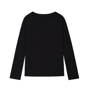 「MISAZ」把基础款做得简单又耐看！磨毛材质 纯色打底长袖T恤