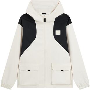 特步外套男女同款秋冬新款撞色风衣户外防泼水情侣款登山夹克服